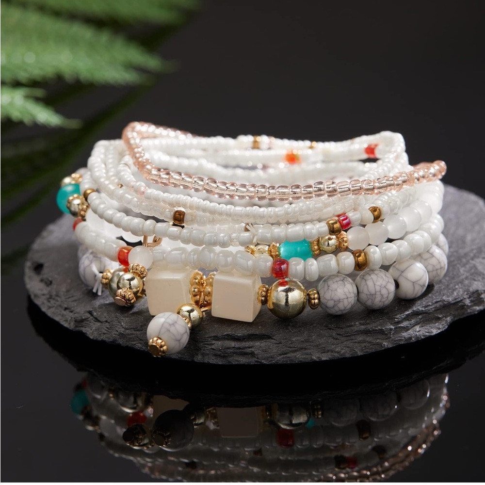 New Bohemian Beaded Bracelet Set